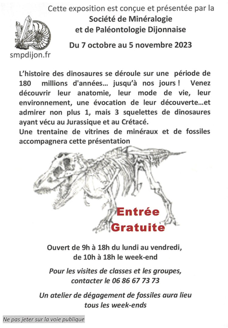 La saga des dinosaures : Exposition a Dijon